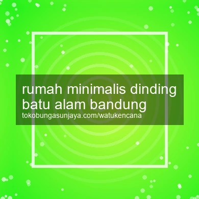 Rumah Minimalis Dinding Batu Alam Bandung