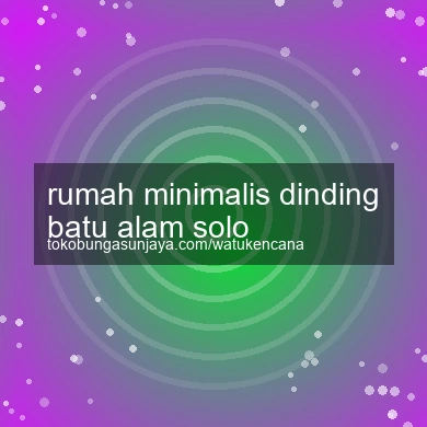 Rumah Minimalis Dinding Batu Alam Solo