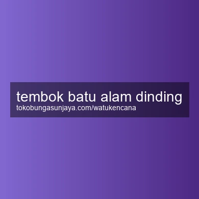 Tembok Batu Alam Dinding