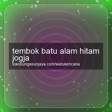 Tembok Batu Alam Hitam Jogja