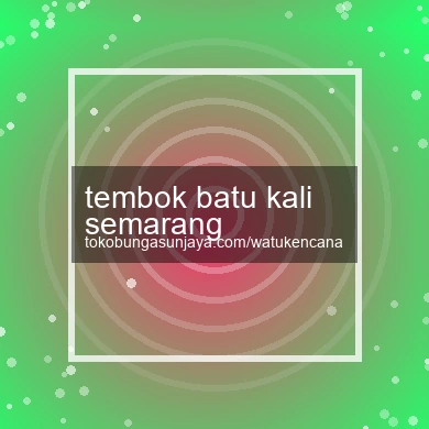 Tembok Batu Kali Semarang