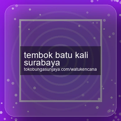 Tembok Batu Kali Surabaya