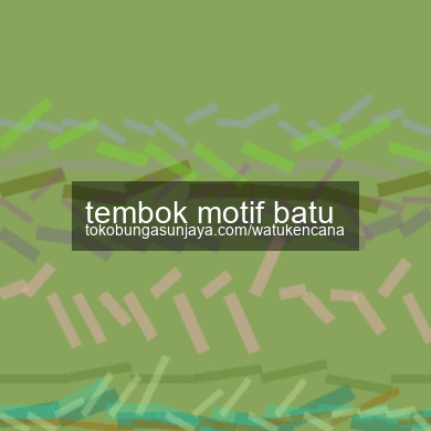 Tembok Motif Batu