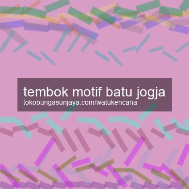 Tembok Motif Batu Jogja