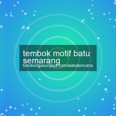 Tembok Motif Batu Semarang