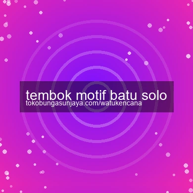 Tembok Motif Batu Solo