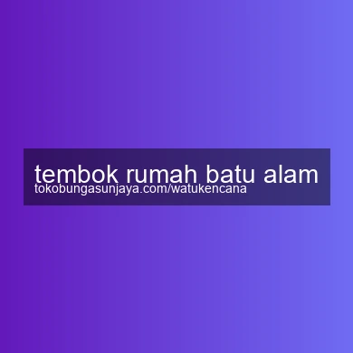 Tembok Rumah Batu Alam