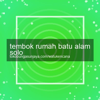 Tembok Rumah Batu Alam Solo