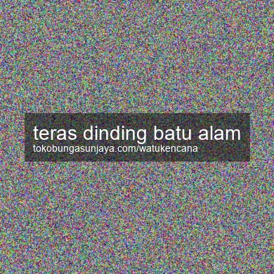 Teras Dinding Batu Alam