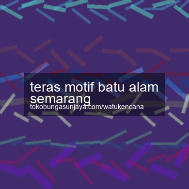 Teras Motif Batu Alam Semarang