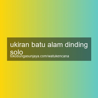 Ukiran Batu Alam Dinding Solo